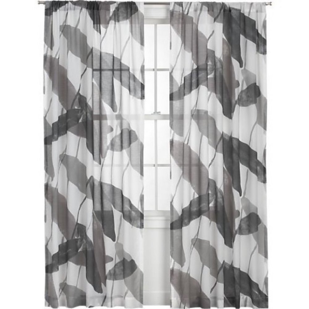 MARIMEKKO Tartar Sheer Curtain Panels (2 panels)